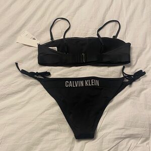 Calvin Klein Black Bandeau Bikini